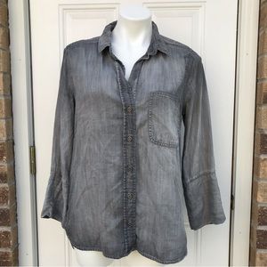 💙Cloth & Stone Light Grey Chambray Shirt